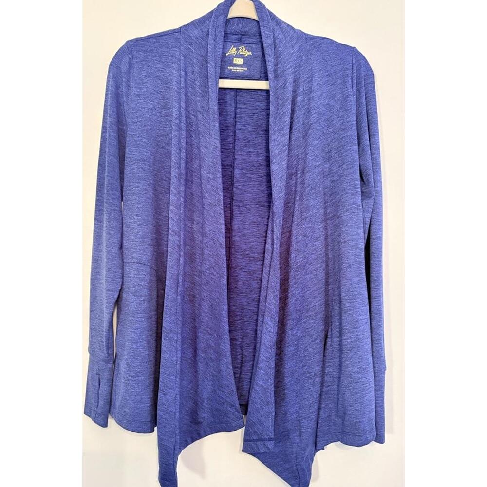 Lilly Pulitzer Nevis Wrap Cardigan SPF 50 Blue XXS